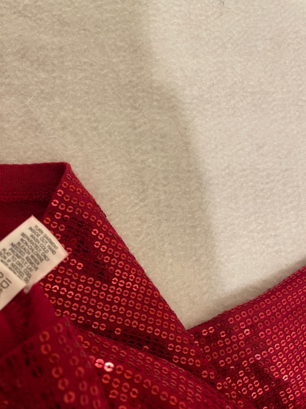 Express Red Sequin Tank Top - Picture 5 of 6